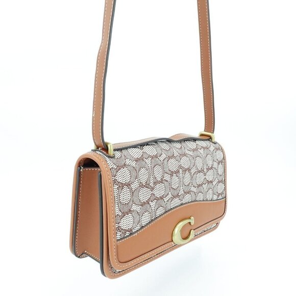 Coach Bandit Signature Shoulder Bag Brown OS - Picture 11 of 14